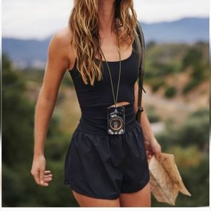 Free People Movement Righteous Runsie~ Black ~ Athletic ~Size XSmall ~ NWOT